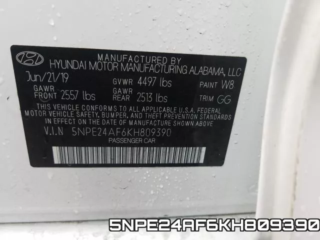 5NPE24AF6KH809390 фото 2