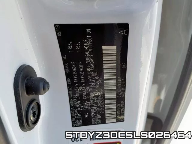 5TDYZ3DC5LS026464 фото 2