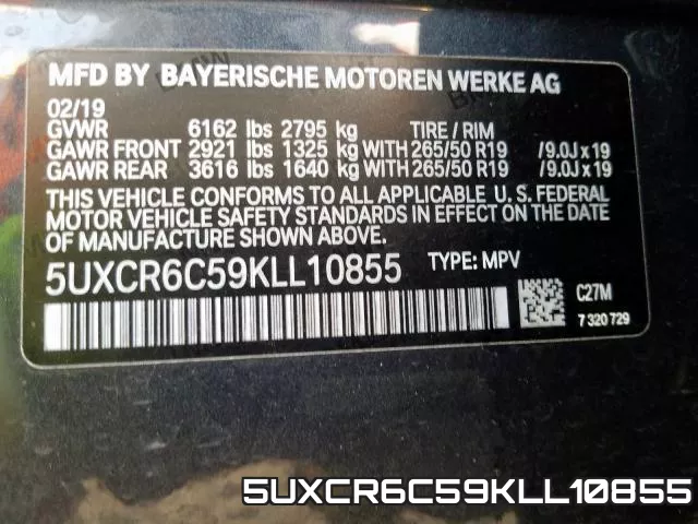 5UXCR6C59KLL10855 фото 2