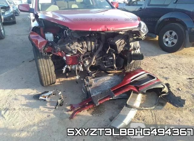 5XYZT3LB8HG494367 фото 7