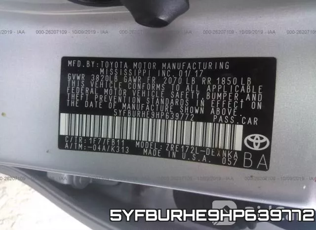 5YFBURHE9HP639772 фото 10