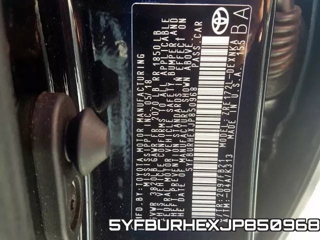 5YFBURHEXJP850968 фото 2