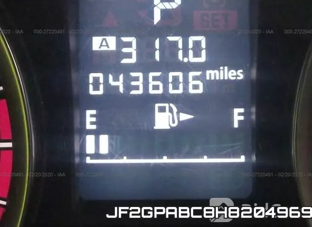 JF2GPABC8H8204969 фото 8