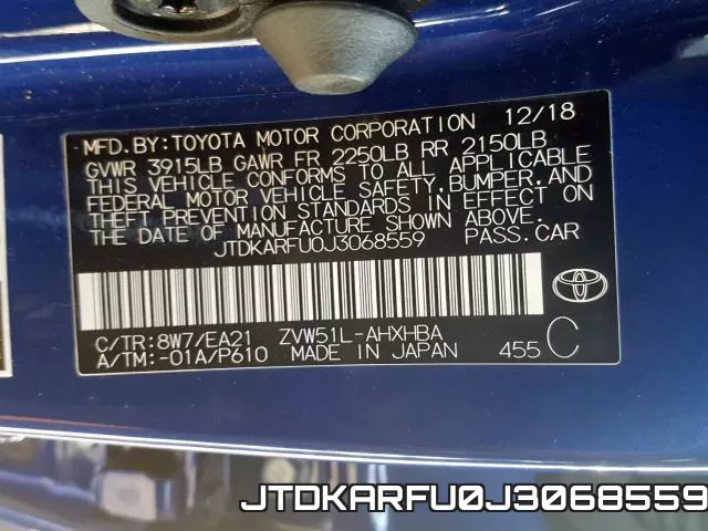 JTDKARFU0J3068559 фото 2