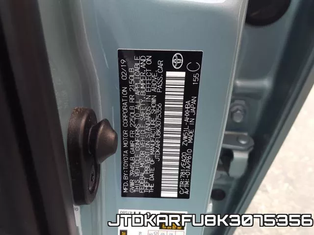 JTDKARFU8K3075356 фото 2