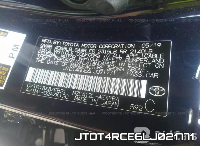 JTDT4RCE6LJ021771 фото 10