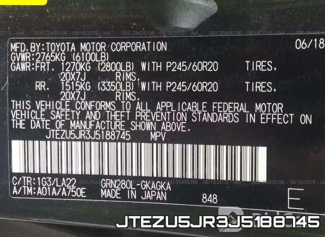 JTEZU5JR3J5188745 фото 10