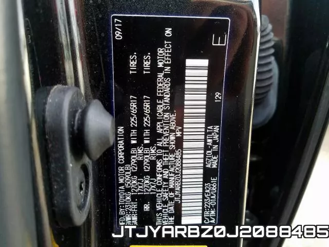 JTJYARBZ0J2088485 фото 2