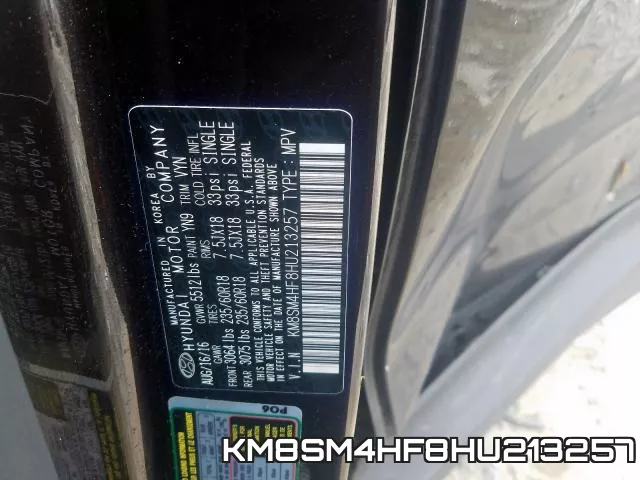 KM8SM4HF8HU213257 фото 2
