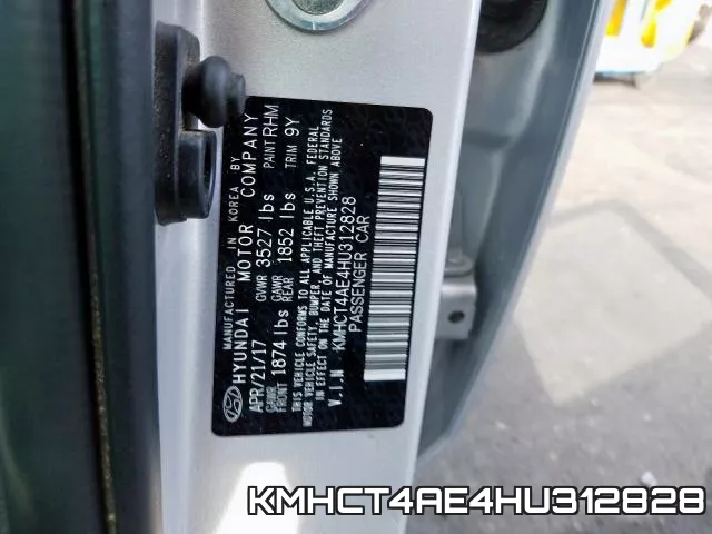 KMHCT4AE4HU312828 фото 2