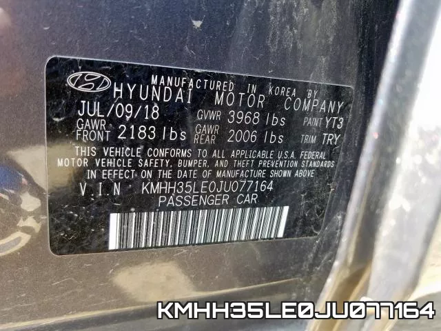 KMHH35LE0JU077164 фото 2