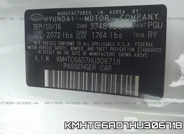 KMHTC6AD7HU306718 фото 10