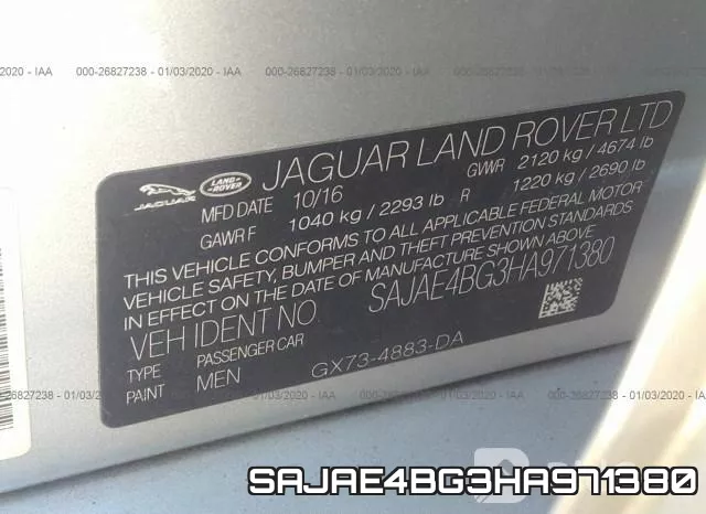 SAJAE4BG3HA971380 фото 10