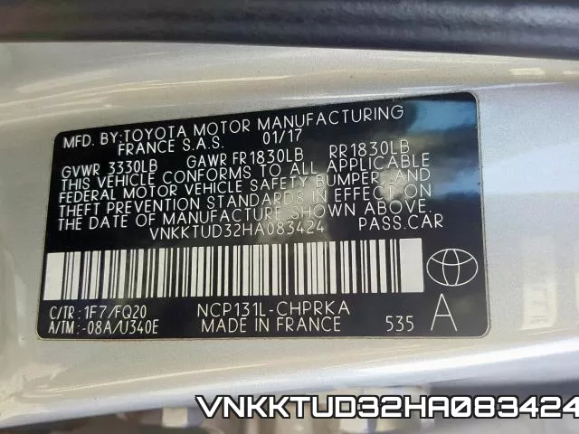 VNKKTUD32HA083424 фото 2