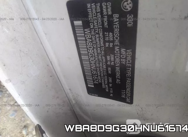 WBA8D9G30HNU61674 фото 10