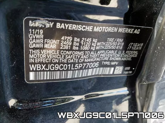 WBXJG9C01L5P77006 фото 2
