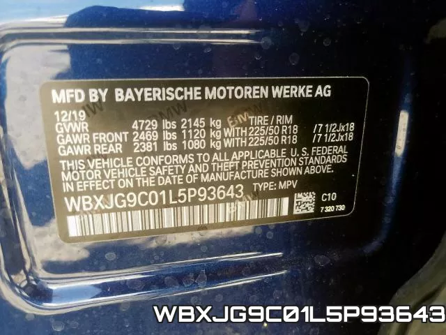 WBXJG9C01L5P93643 фото 2