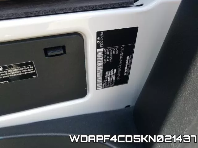 WDAPF4CD5KN021437 фото 2