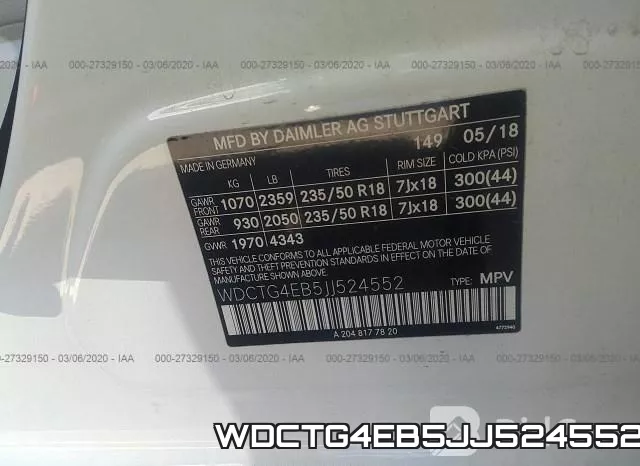 WDCTG4EB5JJ524552 фото 10
