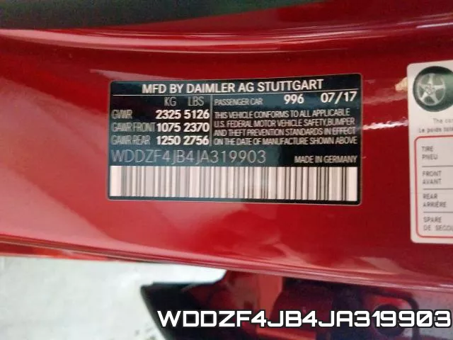 WDDZF4JB4JA319903 фото 2