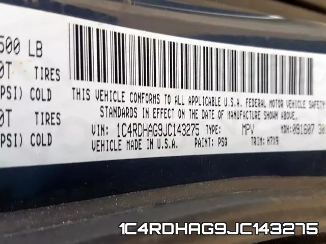 1C4RDHAG9JC143275 фото 2