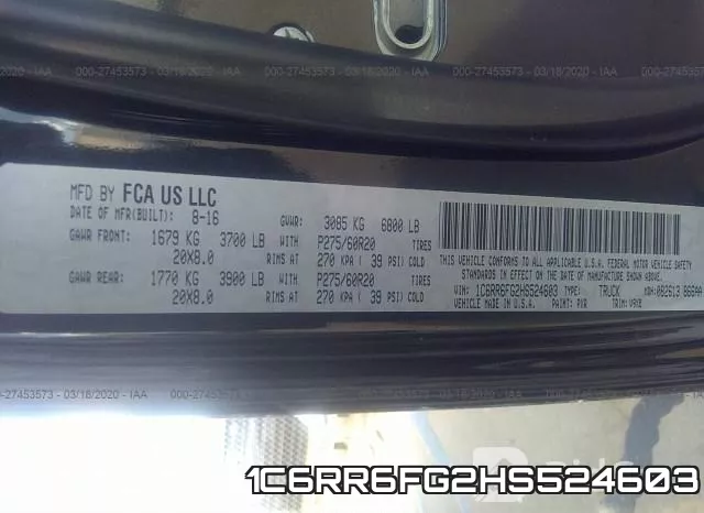 1C6RR6FG2HS524603 фото 10