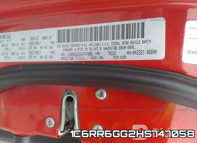 1C6RR6GG2HS747058 фото 10