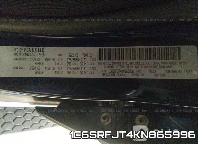 1C6SRFJT4KN865996 фото 10