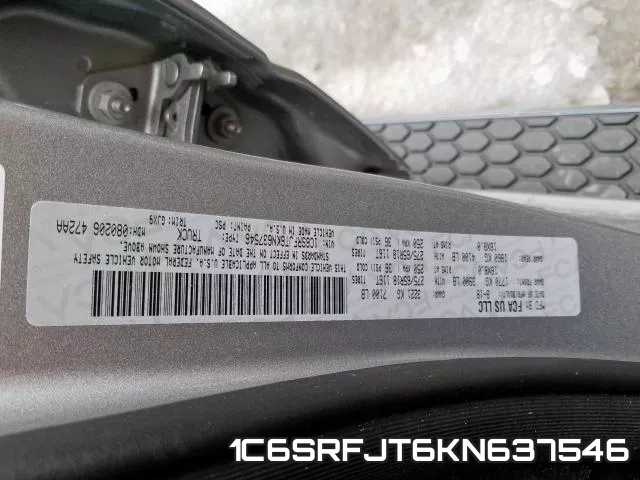 1C6SRFJT6KN637546 фото 2