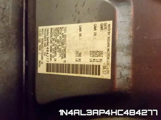 1N4AL3AP4HC484277 фото 2