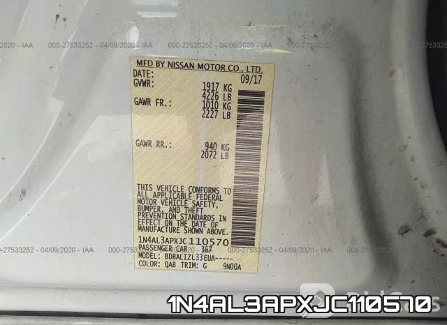 1N4AL3APXJC110570 фото 10
