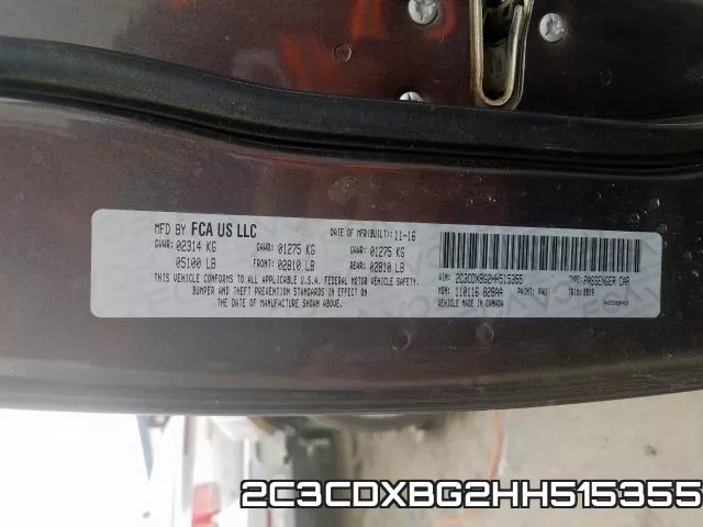 2C3CDXBG2HH515355 фото 2