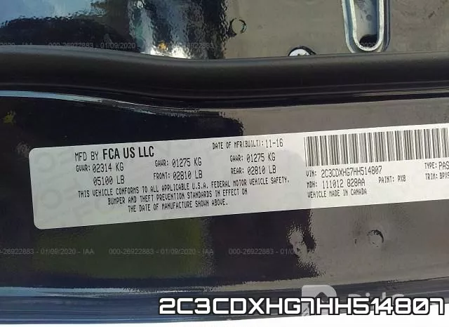 2C3CDXHG7HH514807 фото 10