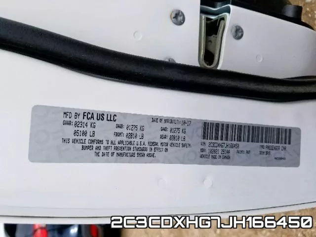 2C3CDXHG7JH166450 фото 2