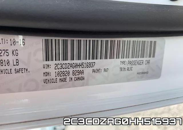 2C3CDZAG0HH516937 фото 2
