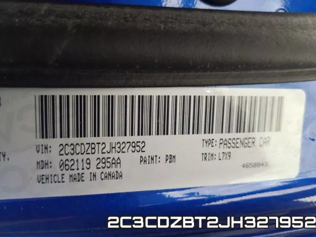2C3CDZBT2JH327952 фото 2