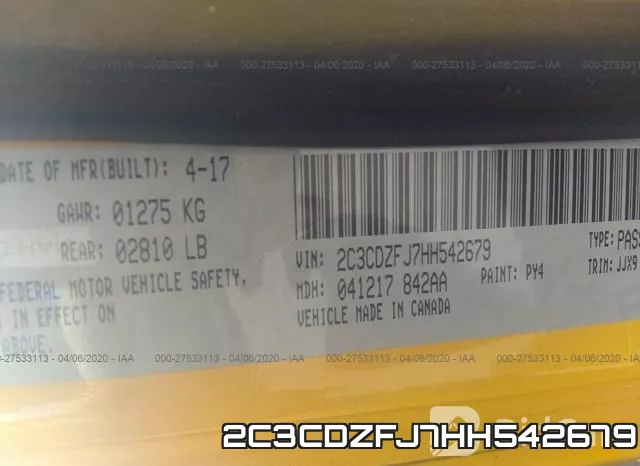 2C3CDZFJ7HH542679 фото 10