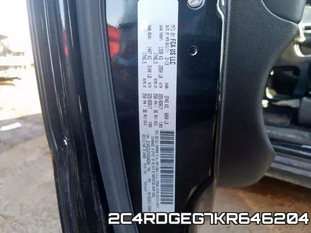 2C4RDGEG7KR646204 фото 2