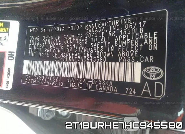 2T1BURHE7HC945580 фото 10