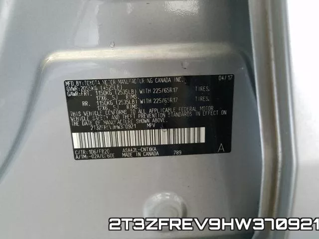2T3ZFREV9HW370921 фото 2