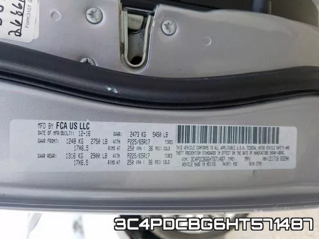 3C4PDCBG6HT571487 фото 2