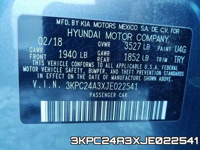3KPC24A3XJE022541 фото 2
