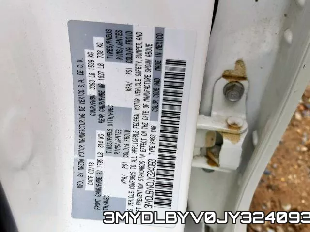 3MYDLBYV0JY324093 фото 2