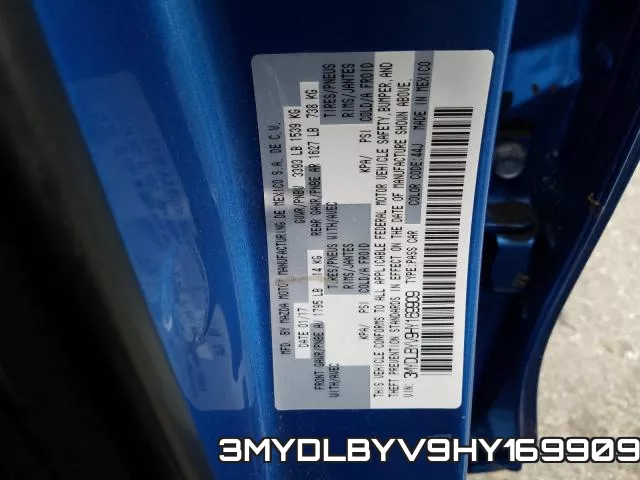 3MYDLBYV9HY169909 фото 2