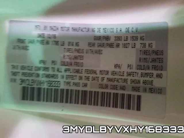 3MYDLBYVXHY168333 фото 2