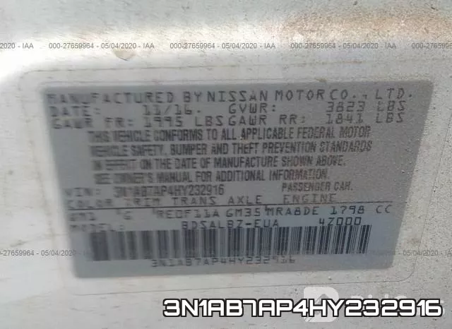 3N1AB7AP4HY232916 фото 10