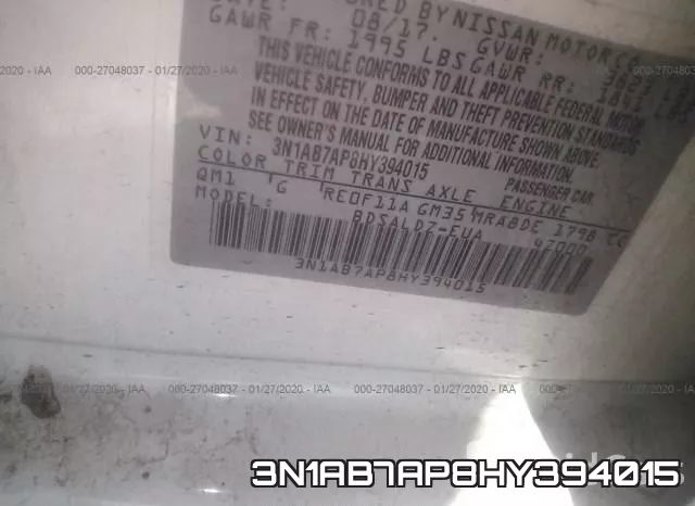3N1AB7AP8HY394015 фото 10