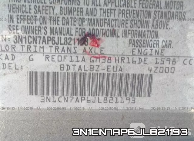 3N1CN7AP6JL821193 фото 10