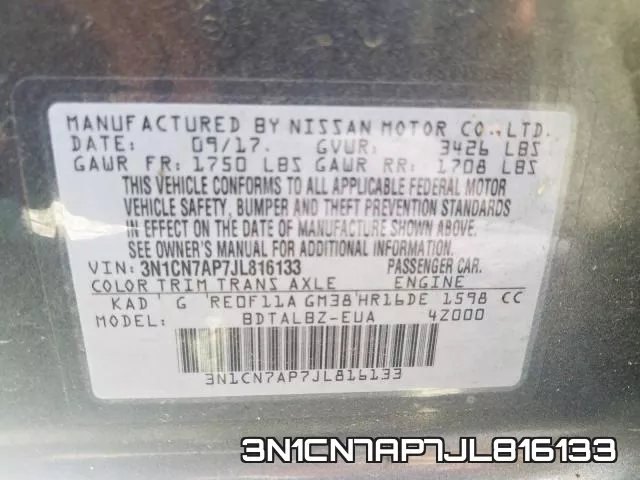 3N1CN7AP7JL816133 фото 2