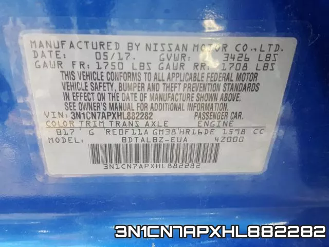 3N1CN7APXHL882282 фото 2